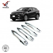 ABS Chrome Car Side Door Handle Cover Trim For Toyota Harrier Venza 2020 2021 Exterior Accessories