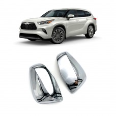 ABS Chrome Car Side Door Mirror Cover For Toyota Highlander 2020 2021