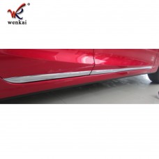 ABS Chrome Door Molding Body Strips Outer Decoration Garnish Cover Strips Refit Accessories Fit For Mazda Axela 3 Sedan