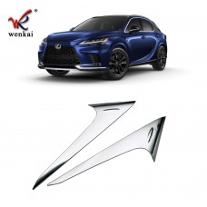 ABS Chrome For 2023 Lexus RX 350h 500h Rear Tail Window Glass Side Triangle Molding Trim