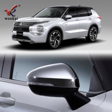 ABS Chrome For Mitsubishi Outlander 2022 Side Door Rearview Mirror Cover Car Accessories