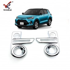 ABS Chrome Front Foglight Cover For Toyota Raize 2020 Car Accessories