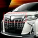 Хромированная передняя решетка из АБС-пластика для Toyota Alphard AH30 2018-2019 - купить автомобильные аксессуары на tuningdom.ru