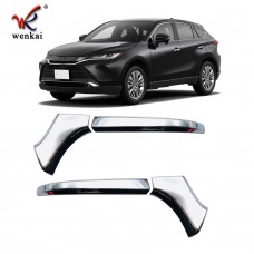 ABS Chrome Rearview Side Door Mirror Cover Trim For Toyota Harrier Venza XU80 2020 2021 Car Accessories