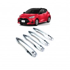 ABS Chrome Side Door Handle Cover For Toyota Yaris 2020 Car Accessories