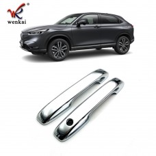 ABS Chrome Side Door Handle Panel Decorative Cover For Honda Vezel HRV 2021 2022