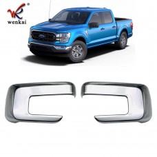 ABS Chrome Side Door Rearview Mirror Cover For Ford F-150 2021 2022 Car Accessories