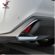 ABS Chrome Tail Fog Lamp Decorative Trim Rear Fog Light Cover Trim For Lexus UX200 UX250h UX260h Car Accessories