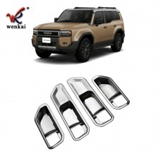 ABS Inner Door Handle Bowl Cover Trim For Toyota Land Cruiser Prado LC250 2024 Car Decoration Accessories