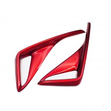 ABS Plastic Red Colour Tail Rear Fog Light Cover Trim For Toyota CHR 2017 2018 Molding Car Exterior Accessories