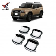 ABS Side Door Handle Bowl Cover Trim For Toyota Land Cruiser Prado LC250 Car Exterior Decoration Accessories
