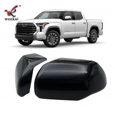 ABS Side Door Rear View Mirror Cover Trim For Toyota Tundra 2022 2023