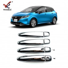 Abs Chrome Side Door Handle Cover Trim For Nissan Note E13 2021 2022 Car Accessories