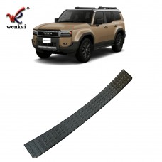 Accessories Stainless steel Rear Bumper Protector Foot Plate Rear Trunk Bumper Protector For 2024 Toyota Land Criuser Prado
