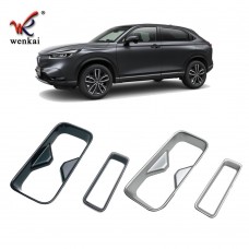 Auto Center Console Water Cup Holder Decoration Cover Trim Stickers For Honda HR-V Vezel RV 2021 2022 Car Accessories