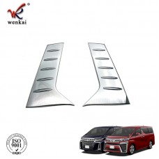 Car Accessories C Pillar Rear Window Quarter Cover Garnish ABS Chrome For Exterior Toyota Alphard Vellfire 3rd Gen