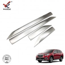 Car Accessories Matte 304 Stainless Steel Side Panel Door Body Molding Trim For Subaru Forester SK 2018 2019