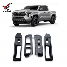 Car Accessories Window Lift Switch Buttons Frame Cover Trim For Toyota Tacoma 2024