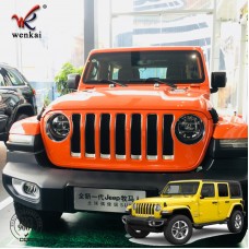 Car Exterior Front Headlight Lamp And Racing Grille Decoration Trim Cover Stickers For Jeep Wrangler JL 2018 2019 Car Styling