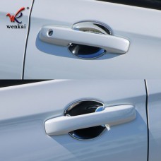 Chrome ABS Car Door Handle Bowl Cover Protective Stickers For Honda Vezel Hr-v RV 2021 2022 Car Exterior Decoration Accessories
