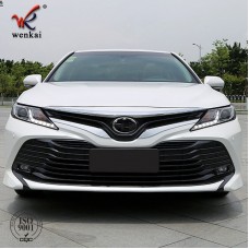 Fit For Toyota Camry XV70 2018 2019 2020 ABS Chrome Front Face Grille Grill Engine Lid Strip Cover Trim Car Accessories Styling