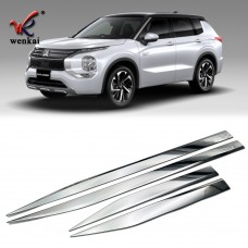 For 2022 Mitsubishi Outlander Body Side Door Molding Trim ABS Chrome Car Accessories