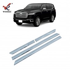 For 2022 Toyota Land Criuser LC300 Side Door Body Molding Trim ABS Chrome Car Accessories