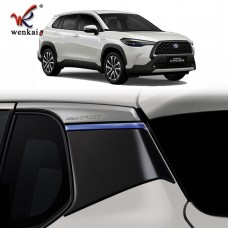 For Toyota Corolla 2020 2021 C-pillar Rear Window Blind Shades Louver Frame Body Special Trim Car Styling