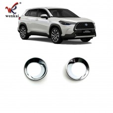 For Toyota Corolla Cross 2020-22 Car Accessories Front Fog Lights Cover Trim Fog Lamp Frame Replace