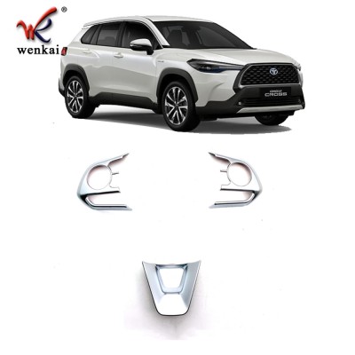 Отделка Рулевого Колеса для Toyota Corolla Cross Xg10 2020-2021, Серебристого Цвета, из Высококачественного Материала