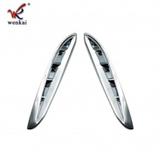 For Toyota Harrier Venza 2020 2021 ABS Chrome Car Front Fender Side Air Vent Cover Trim Car-styling Vent Sticker