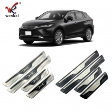 For Toyota Harrier Venza (XU80) 2020 2021 Car Accessories Outer Side Door Sill Scuff Plate Threshold