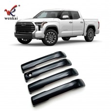 For Toyota Tundra 2022 Car Exterior Decoration Carbon Fiber Door Handle Exterior Cover Trims Accessories

