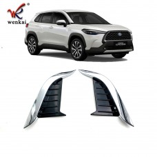 Front Fog Lamp Light Cover For Toyota Corolla Cross 2021 2022 ABS Chrome Lamp Frame Car Accesories