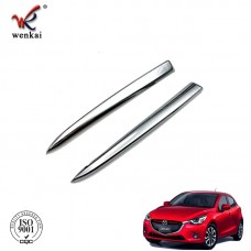 Front Grille Grill Cover Trim Molding For Mazda 2 Demio Hatchback Sedan DJ DL 2015 2016 2017 Accessories Styling