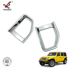 High Quality Car Exterior Accessories ABS Chrome Rear Foglight Cover For Jeep Wrangler JL 2018 2019