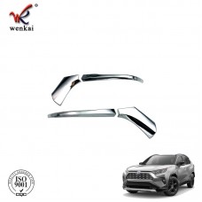 High Quality Car Exterior Decoration Accessories ABS Chrome RearView Side Door Mirror Cover Trim For Toyota RAV4 2019 2020

