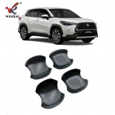 Side Door Handle Bowl Cover Trim For Toyota Corolla Cross 2020 2021 Decoration Frame Exterior Accessories Car Styling
