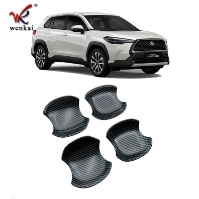 Рамка Дверной Ручки Toyota Corolla Cross 2020-2021 Черная
