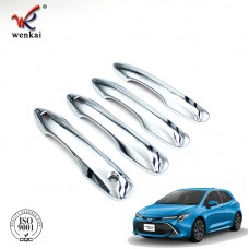 Side Door Handles Cover With Smart Key Holes Decor Trim For Toyota Corolla Sport Hatch Hatchback Auris 2019
