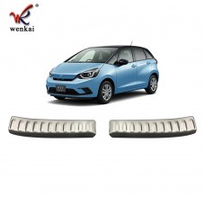 Stainless Steel Inner Rear Bumper Foot Plate For Honda Fit GR 2020 2021 Car Accessories