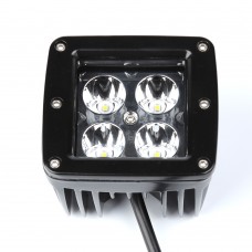 Прожектор автомобильный 12V 24V, 12W LED, 2,5-дюймовый квадратный свет 1200lm, 6000K