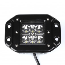 12v 24v 18w Spot Led Work Lights Bar Flush Mount Driving Light Bar Offroad Fog Lamp 4x4 For Jeep Atv Utv Truck Boats