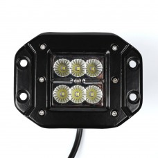 4x4' Square Super Brightness 18w Led Work Light Offroad Flood Beam Truck Suv Ute Boat 12v 24v Driving Lamp Daytime