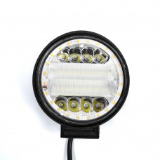 Led Lamps 12v 24v 3030 Chip Led Work Light 4inch Offroad Round High Power 144w Combo Light For Ship Truck