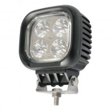 12v 24v Led Light 4.5inch Square Worklight 40w 4000lm Spotbeam Daytime Running Lights 6000k For Universal Cars