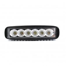 Lc Factory 6led 18w Oval Floodlight For Offroad Trucks Cars Led Work Light Bar 12v 24v 1800lm Flood Beam 6000k