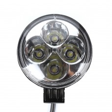 Accessories Of Vehicles 12v 12w Ip68 1200lm 6000k Spot Beam Round Lighting Offroad Vehicle Ship Led Work Light