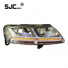 Sjc Led Upgrade Headlight For Audi A6l 2015-2012 Led Sequential Light Headlamp Led Front Light