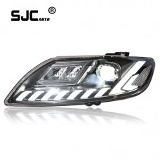 Sjc Fro Audi Q7 Headlight Assembly 05-15 Q7 Old Model Modified New Laser Led Headlight Streamer Steering